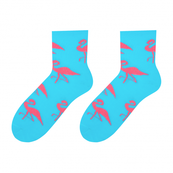 Flamingo colorful socks design 1