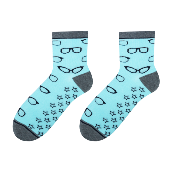 Glasses-2 colorful socks design 1