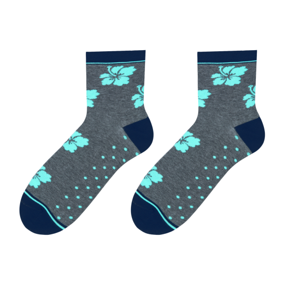 Hibiscus socks design 1