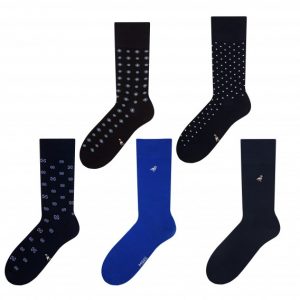 Navy-blue gift men's socks